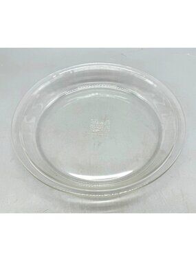 Pyrex 9.5" Clear Glass Pie Plate Dish Oven Microwave Safe READ